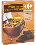 Crales croquantes au chocolat carrefour