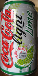Coke dite avec lime (the coca-cola company, usa)