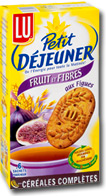 Lu petit dejeuner fruit et fibres aux figues