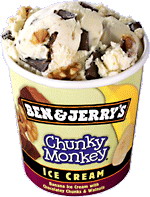 Glace ben & jerry's parfum chunky monkey