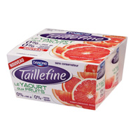 Yaourt taillefine aux fruits 0% pamplemousse rose