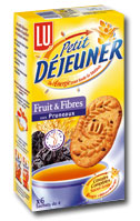 Lu petit djeuner fruits & fibres aux pruneaux