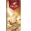 Chocolat cte d'or blanc noisettes