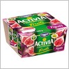 Yaourt activia  la rhubarbe : par pot de 125 g