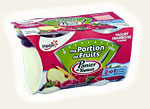 Panier de yoplait ma portion de fruit framboise pom...