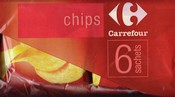Chips Carrefour pq de 180Grs (6 sachets de30Grs)