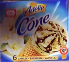 Glace: cone vanille pour 1 cone de 120 ml