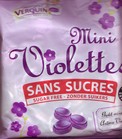 VIOLETTES Georges VErquin pq 100Grs (6KCAL/bonbon)