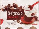 LIEGeOIS chocolat AUCHAN (1pot=100Grs)