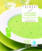Velout glac de concombre  la menthe picard