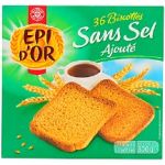 Biscottes sans sel, epi d'or Leclerc marque repre